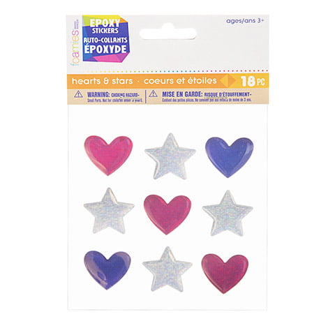 HEARTS Diamond Shimmer Holographic PEEL OFF STICKERS Various Sizes